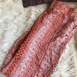 Comfy boho hippie flowy pants high waisted